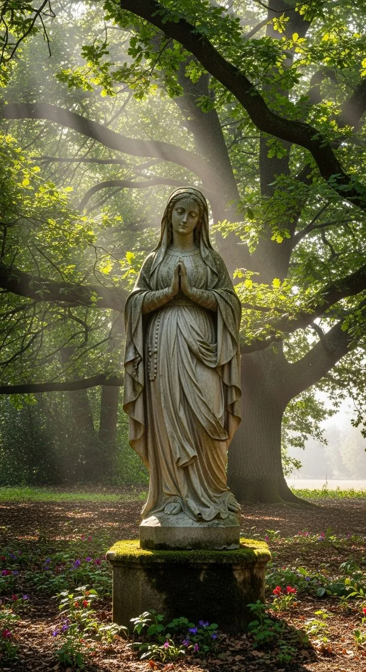 Fiberglass Virgin Mary Statue For Church, Garden & Religious Prayer Decor — view 2