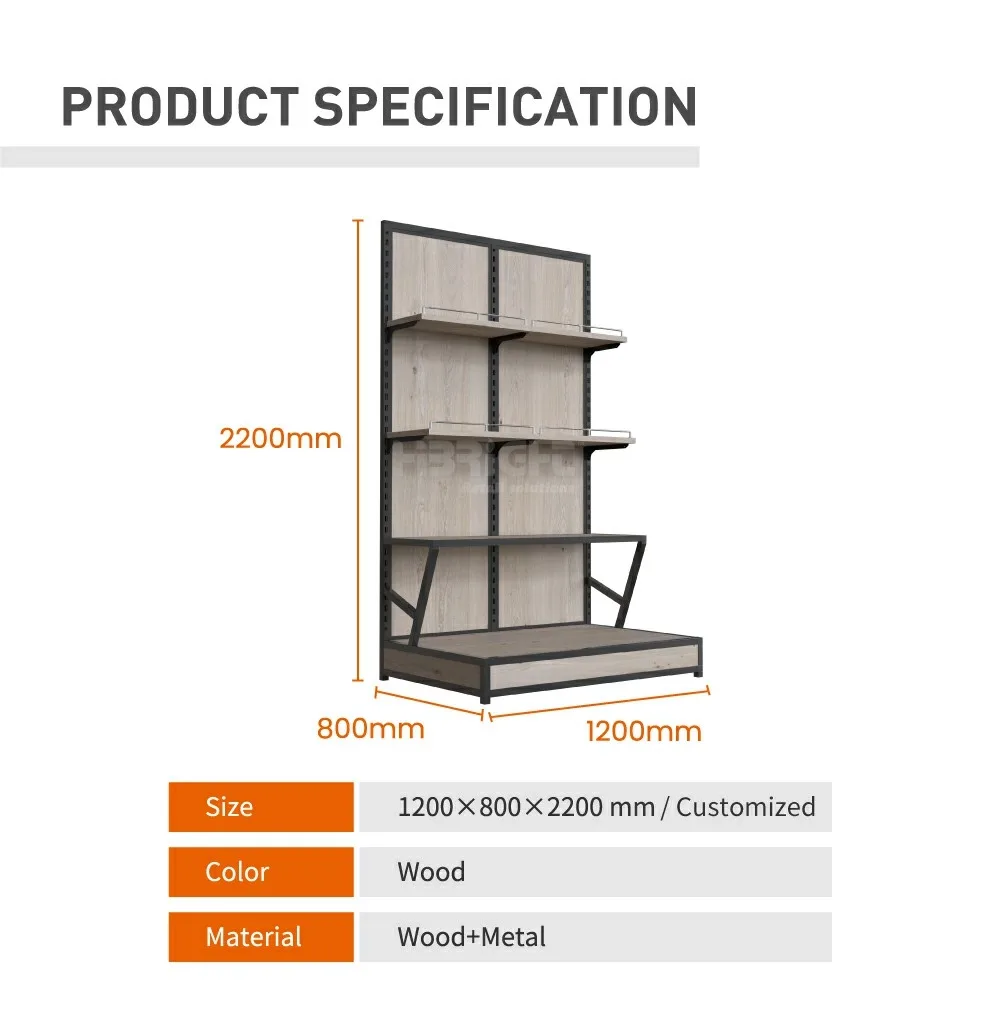 Floor Standing Rice & Grain Display Shelving – Heavy Duty Retail Storage for Supermarkets, Grocery Stores & Bulk Food Shops — product detail 2