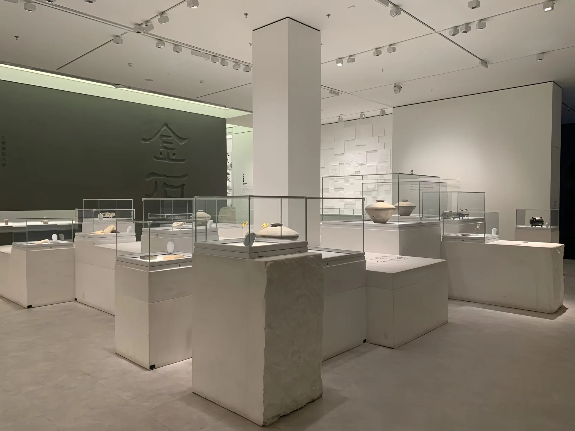 Freestanding Glass Museum Showcase | White Pedestal with Protective Glass Cover — view 5