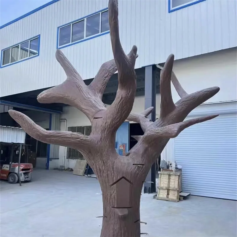 FRP Artificial Tree Sculpture | Multi-Functional Decor for Malls & Pet Stores — view 3