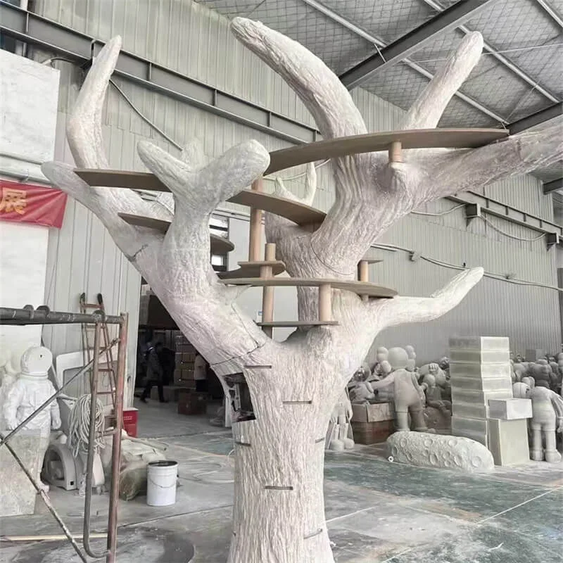 FRP Artificial Tree Sculpture | Multi-Functional Decor for Malls & Pet Stores — view 4