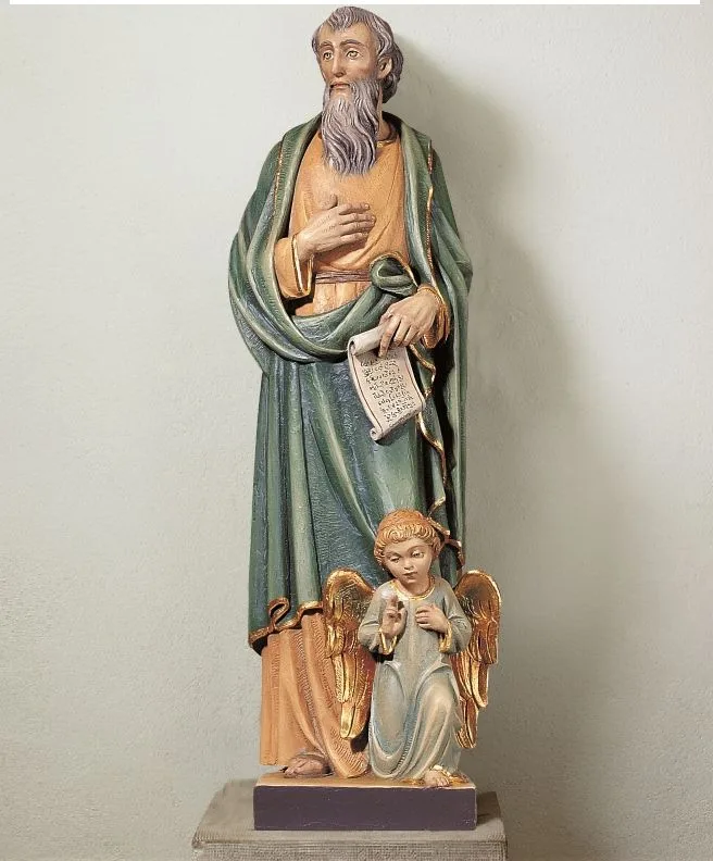 FRP Four Evangelists Religious Statue Set, Hand Painted Church Saint Sculpture