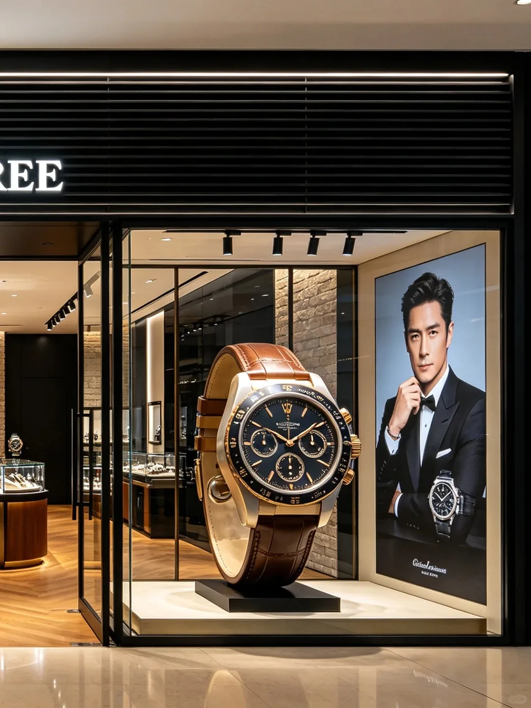 FRP Giant Luxury Wristwatch Sculpture for Watch Store Window Display Decor — view 4