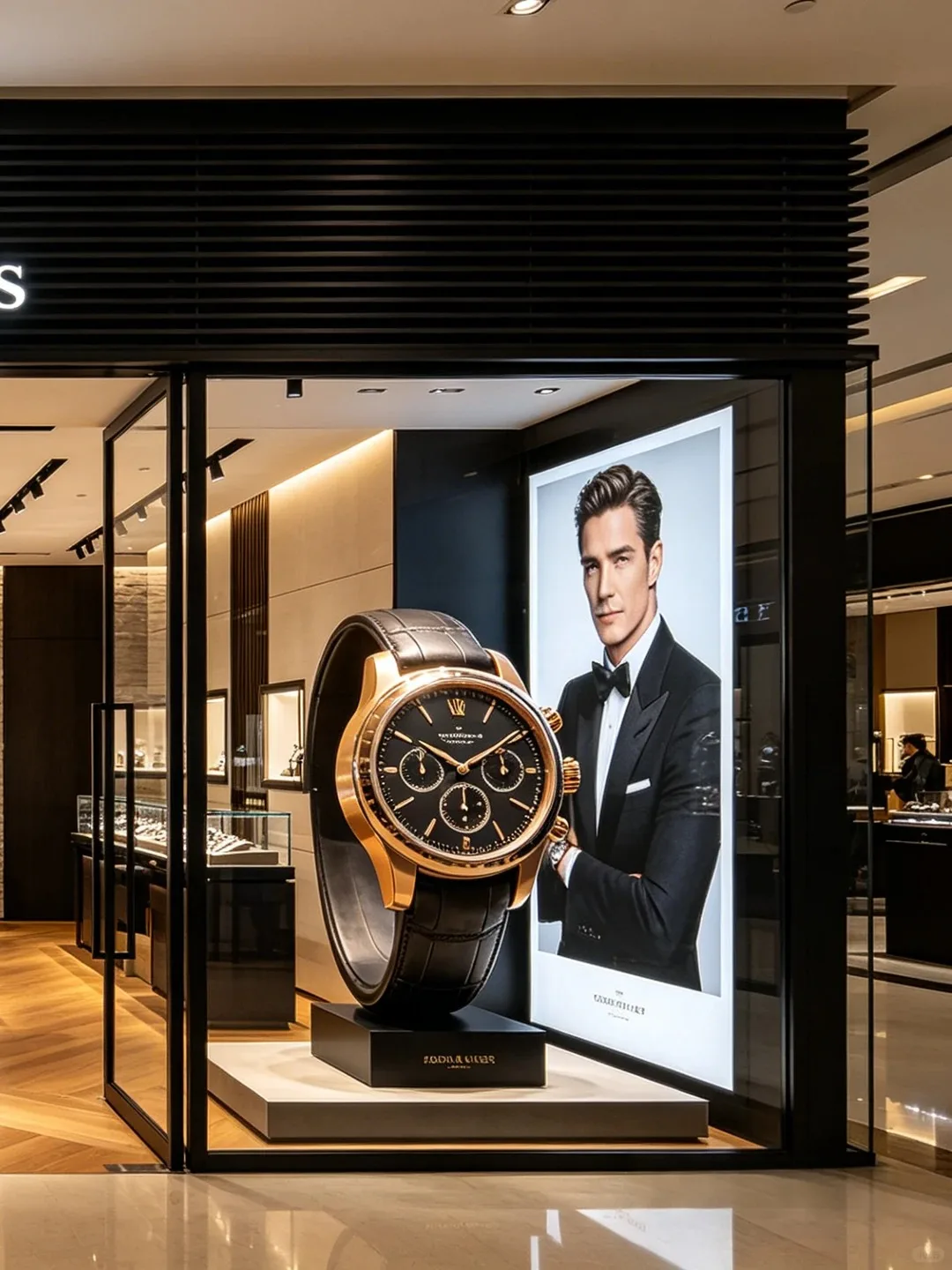 FRP Giant Luxury Wristwatch Sculpture for Watch Store Window Display Decor — view 2