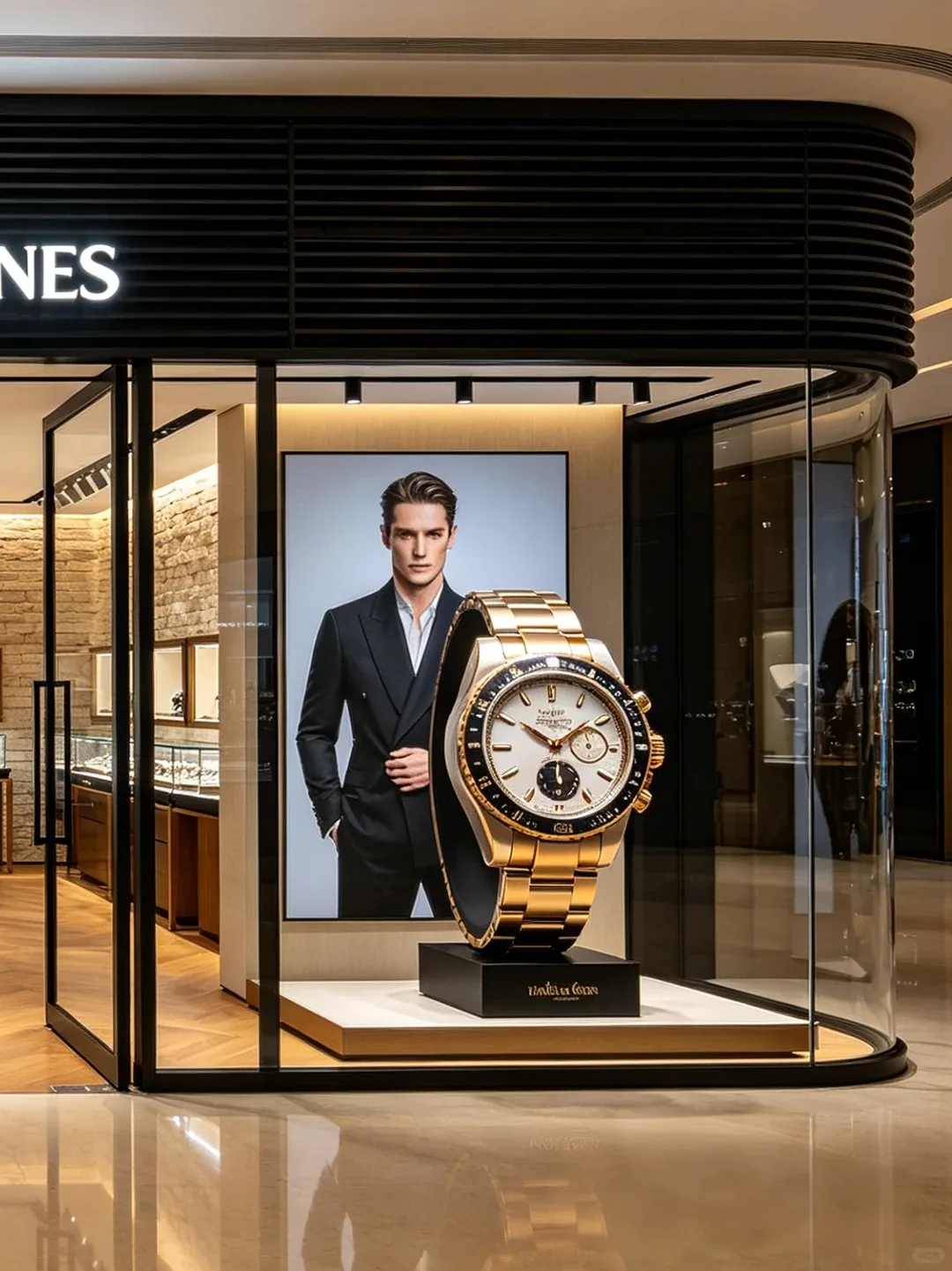 FRP Giant Luxury Wristwatch Sculpture for Watch Store Window Display Decor — view 3