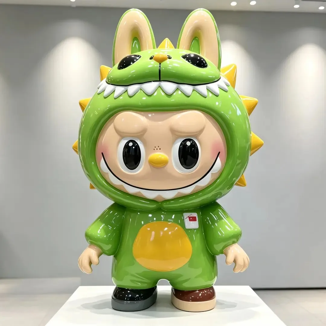 FRP Labubu Cartoon IP Sculpture Multi Outfit Series for Mall Pop-up Check-in Decor — view 6