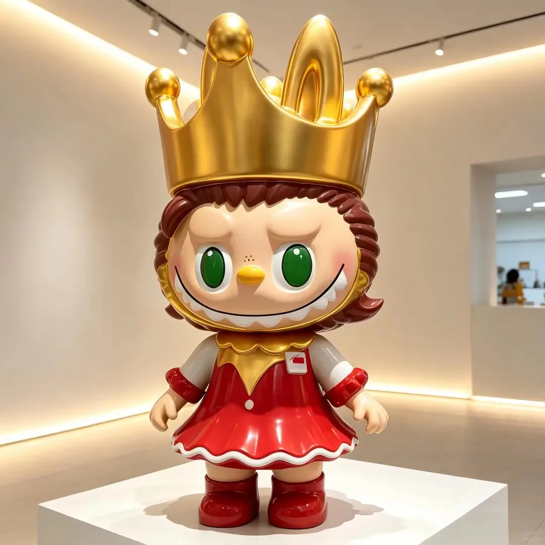 FRP Labubu Cartoon IP Sculpture Multi Outfit Series for Mall Pop-up Check-in Decor — view 3