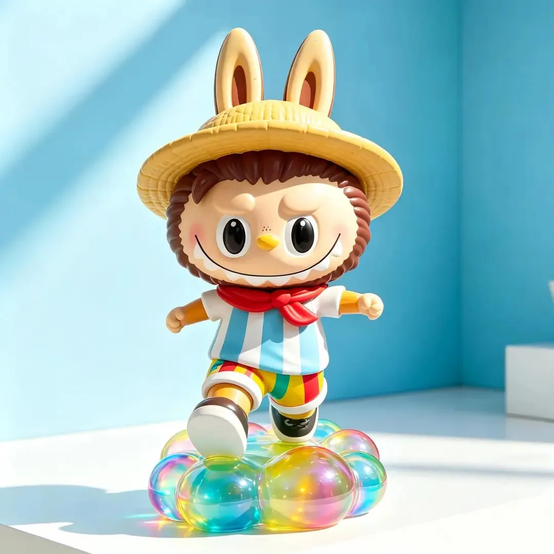 FRP Labubu Cartoon IP Sculpture Multi Outfit Series for Mall Pop-up Check-in Decor — view 5