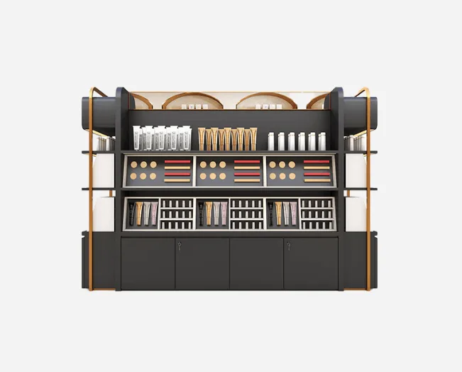 Full range of independent cosmetics display island design cosmetics retail display stand — view 2