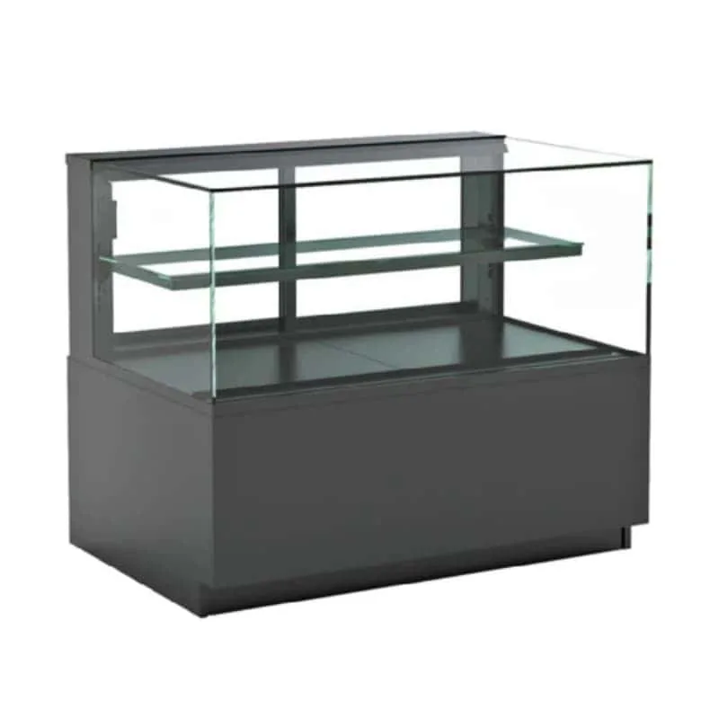 Full View Glass Bakery Display Cabinet Adjustable Shelves Cake Bread Display Rack — view 4