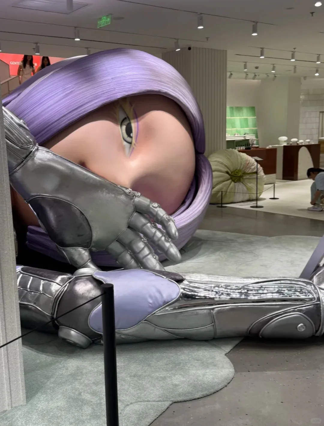 Gentle Monster X Bratz FRP Giant Lying Girl Sculpture for Mall Pop-up Exhibition — view 2