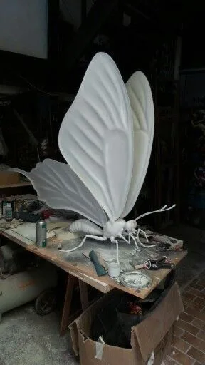 Giant Butterfly Fiberglass Sculpture for Garden & Art Installations — view 3