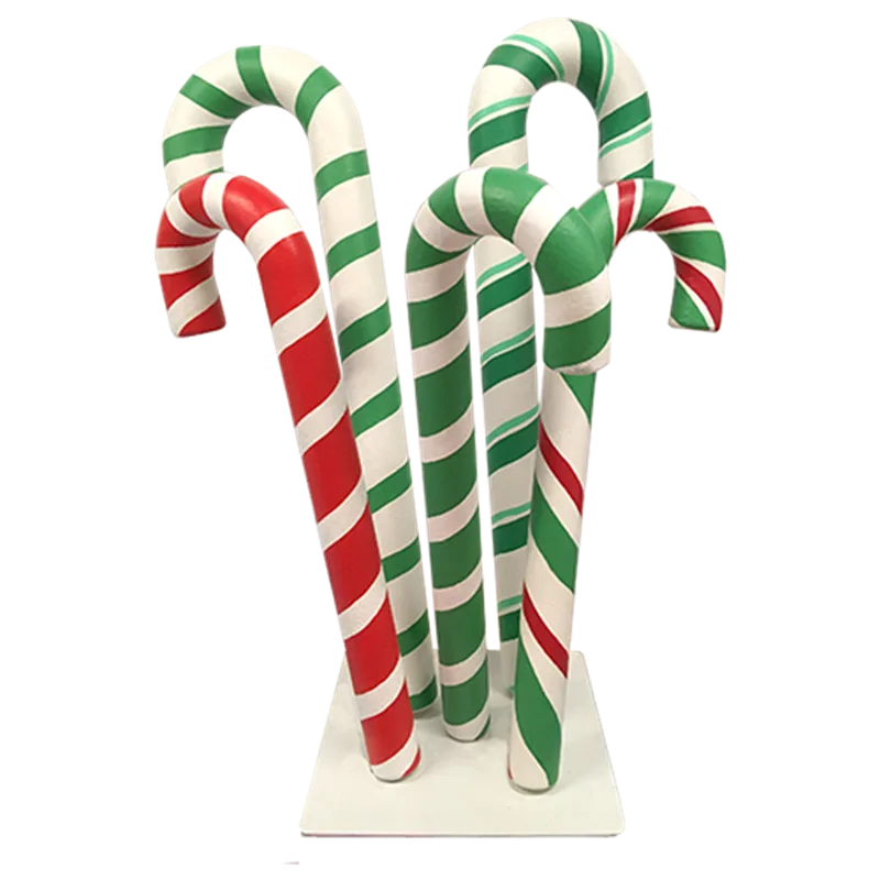 Giant candy cane kids favorite display prop candy shop showcase Christmas decorations on sale