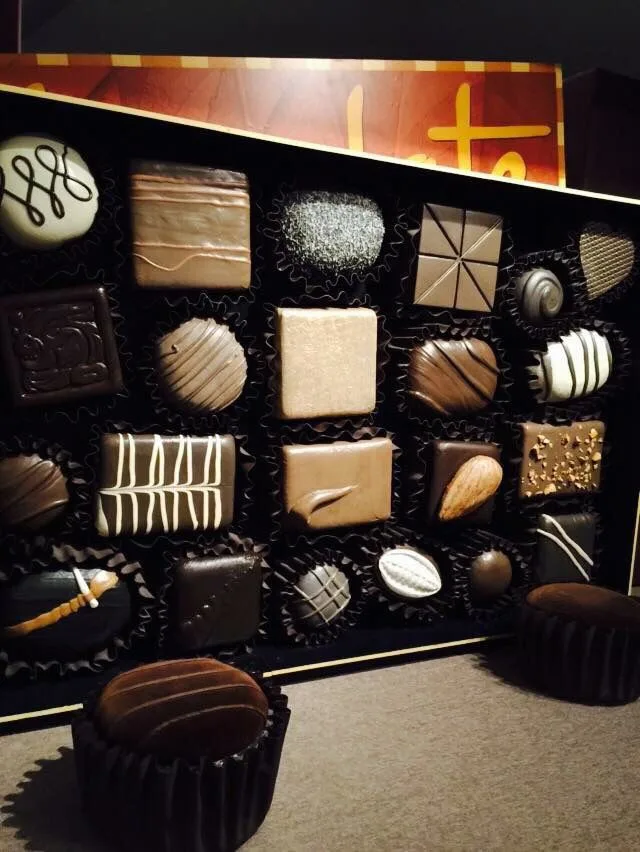 Giant Chocolate Bonbon Fiberglass Sculpture Set for Food-Themed Installations — view 2