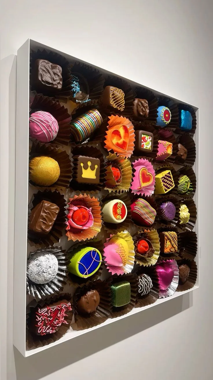 Giant Chocolate Bonbon Fiberglass Sculpture Set for Food-Themed Installations — view 3