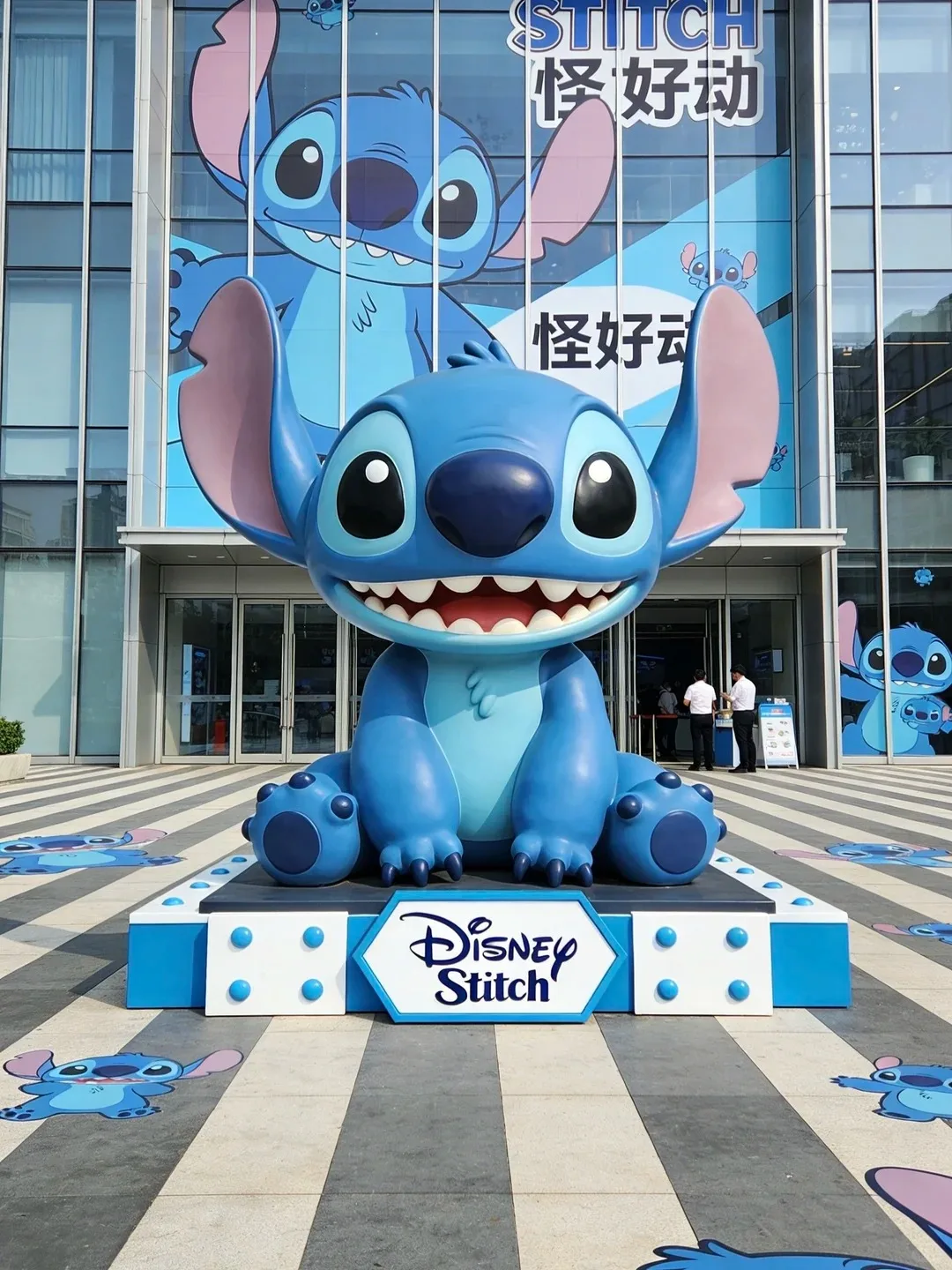 Giant Disney Stitch Fiberglass Sculpture for Malls, Theme Parks & Pop-Up Events | Life-Size Cartoon Character Display with Custom Branding — view 2