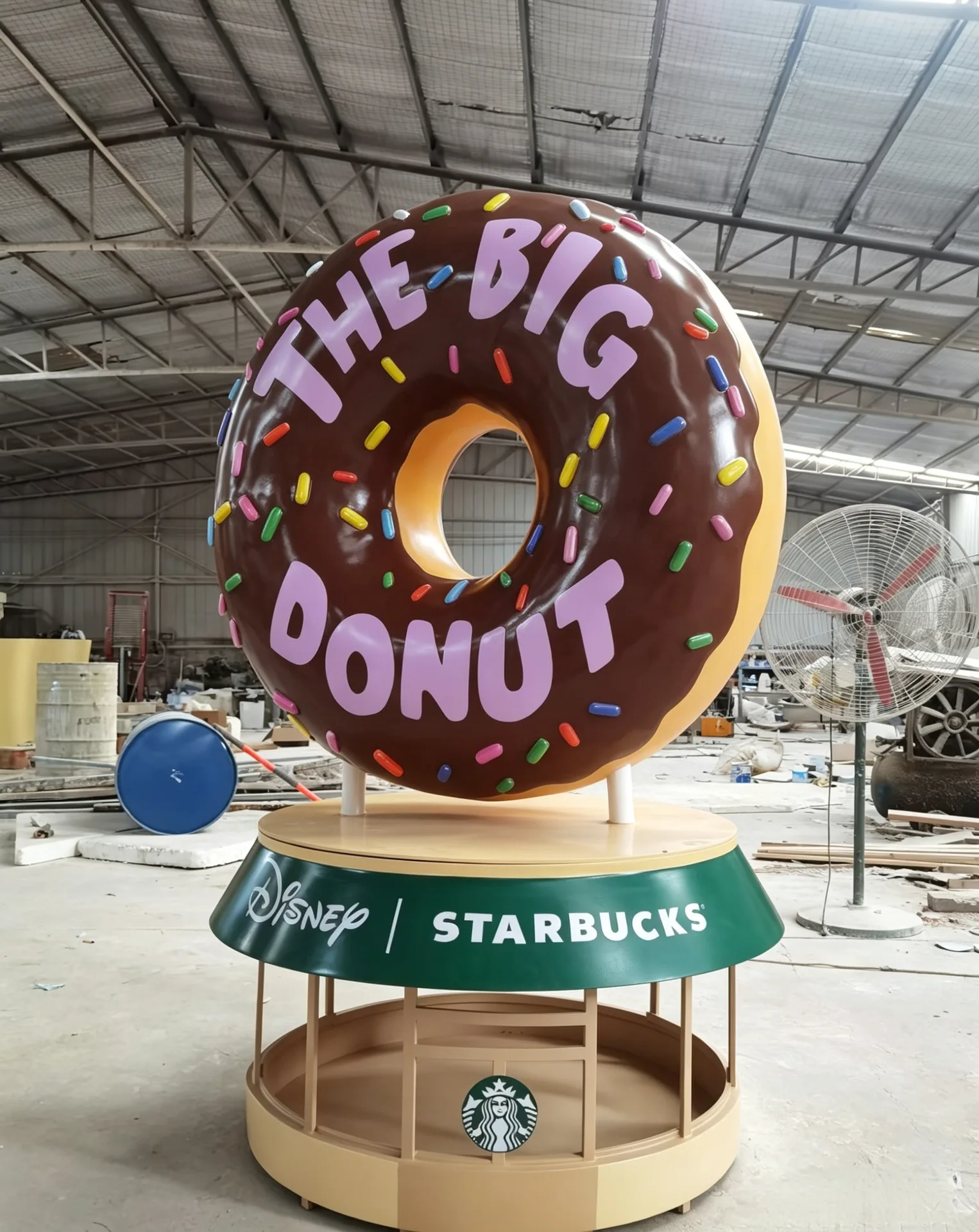 Giant Donut FRP Sculpture Custom Unique Design Retail Event Display Series — view 2