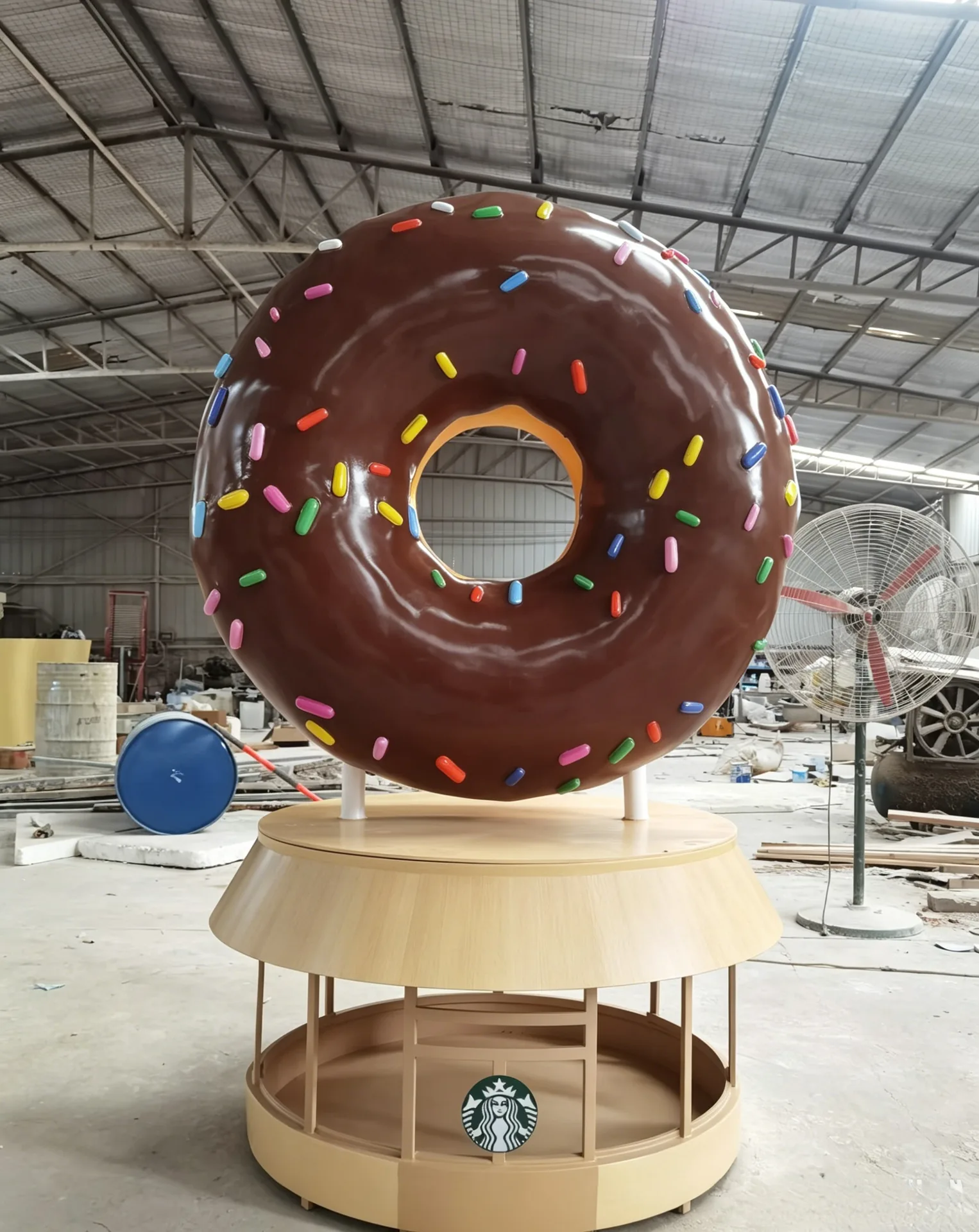 Giant Donut FRP Sculpture Custom Unique Design Retail Event Display Series — view 4