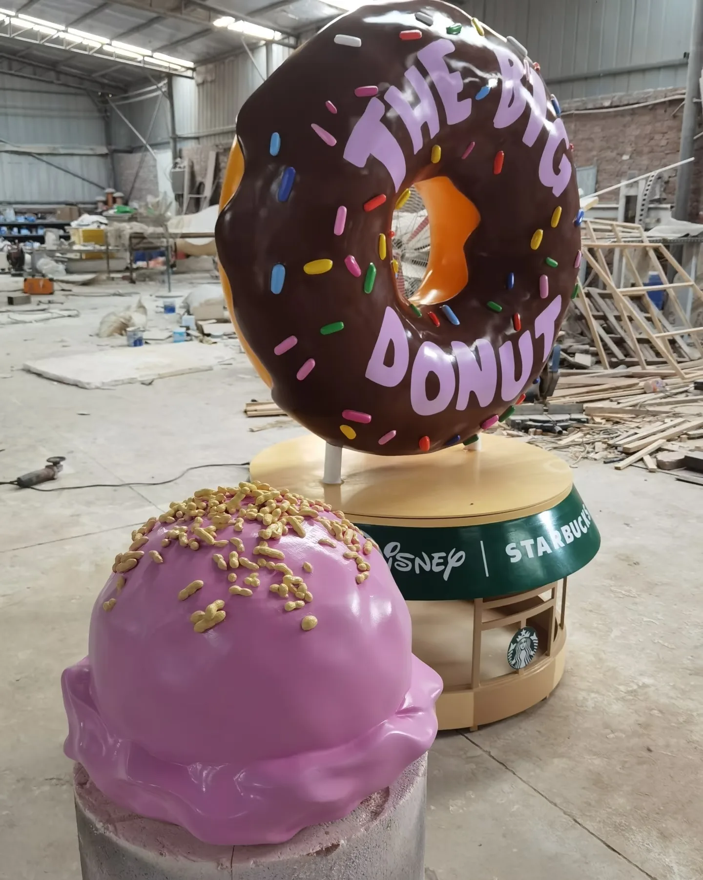 Giant Donut FRP Sculpture Custom Unique Design Retail Event Display Series — view 3