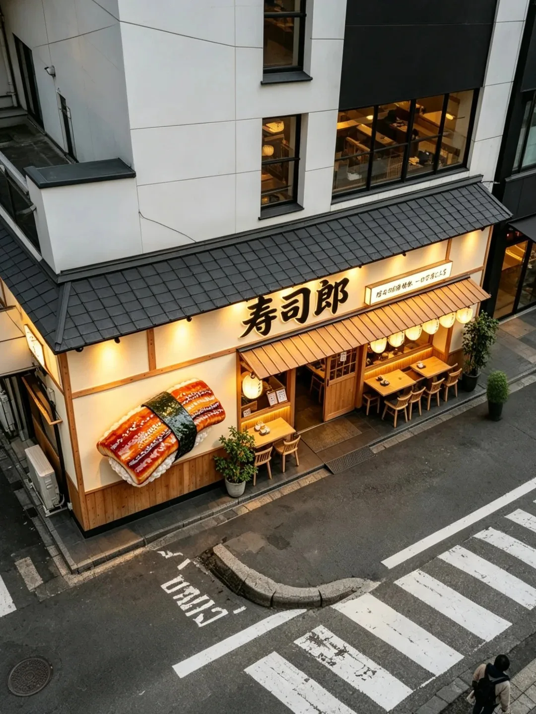 Giant Eel Sushi FRP Wall Sculpture for Japanese Restaurant Facade Sign Decoration — view 3