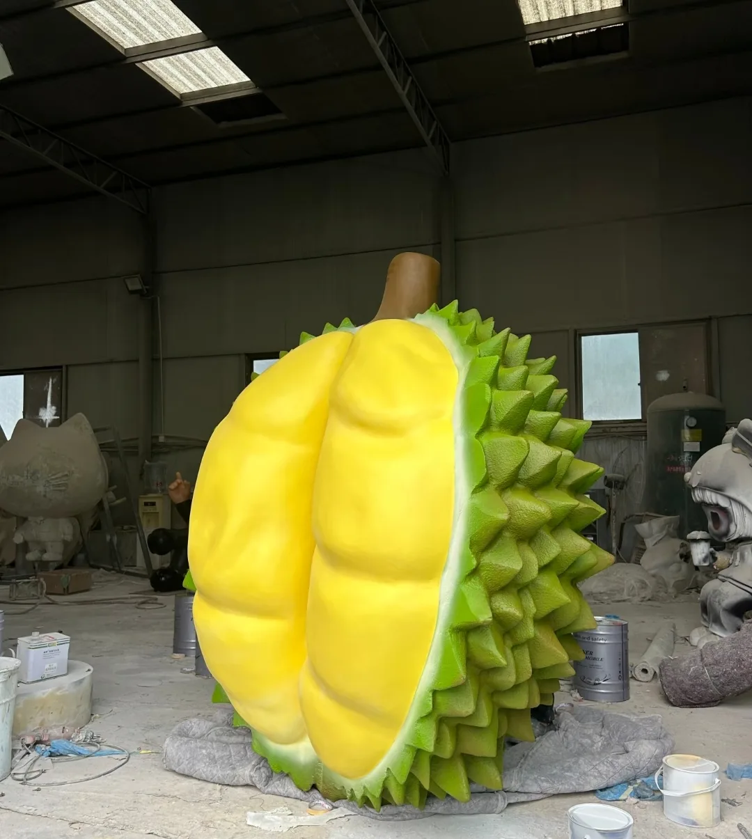 Giant Fiberglass Durian Sculpture | Customizable & Eye-Catching — view 3