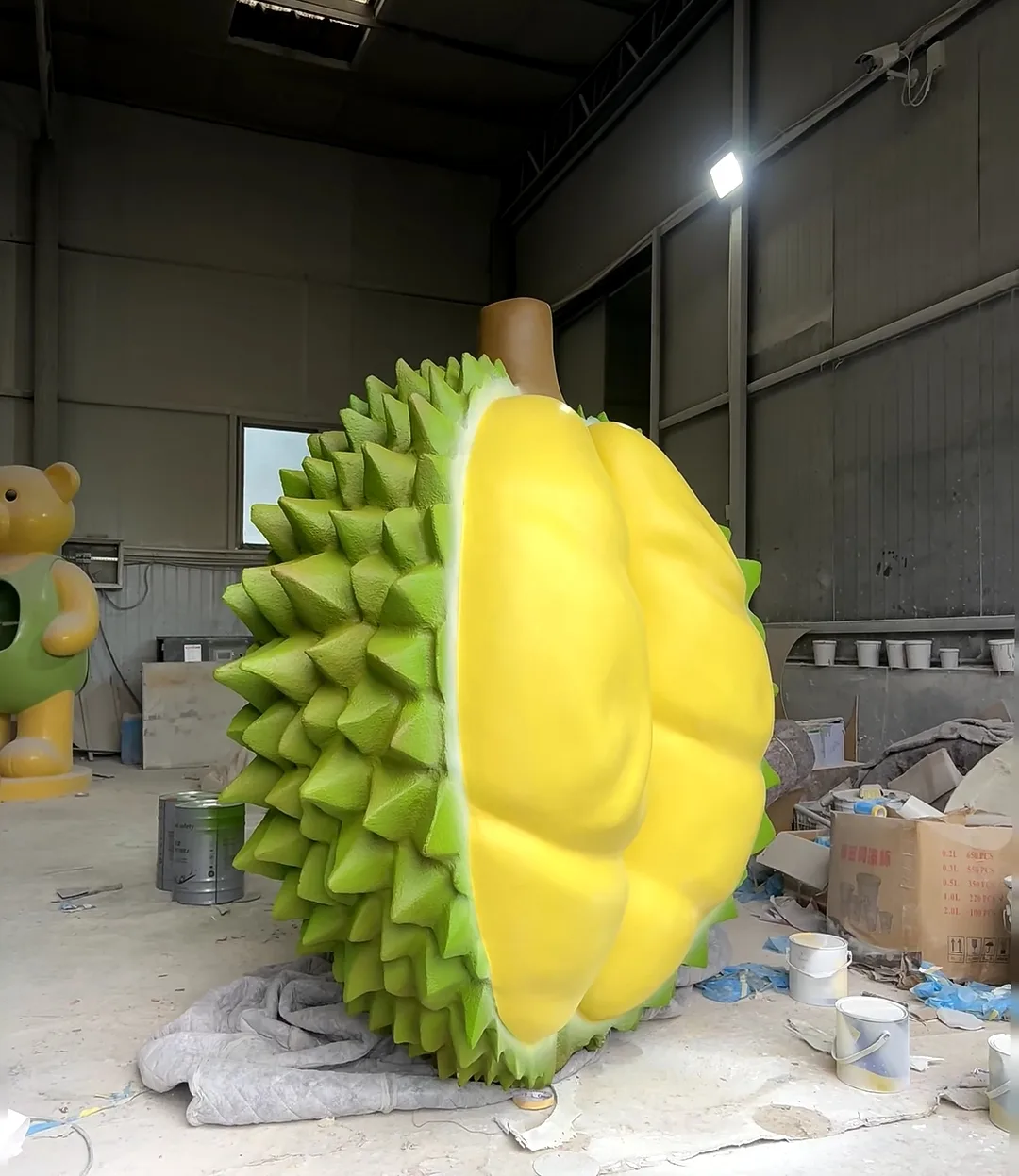 Giant Fiberglass Durian Sculpture | Customizable & Eye-Catching — view 2