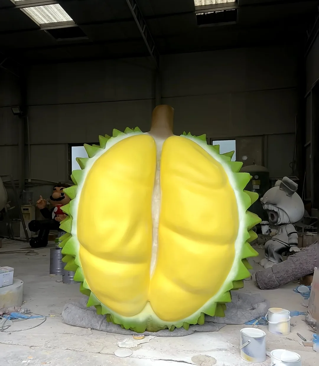 Giant Fiberglass Durian Sculpture | Customizable & Eye-Catching — view 4