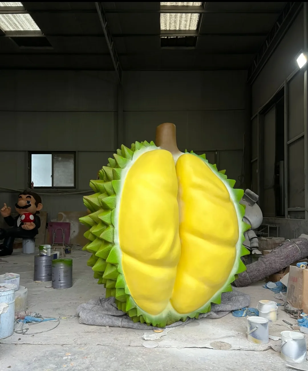 Giant Fiberglass Durian Sculpture | Customizable & Eye-Catching