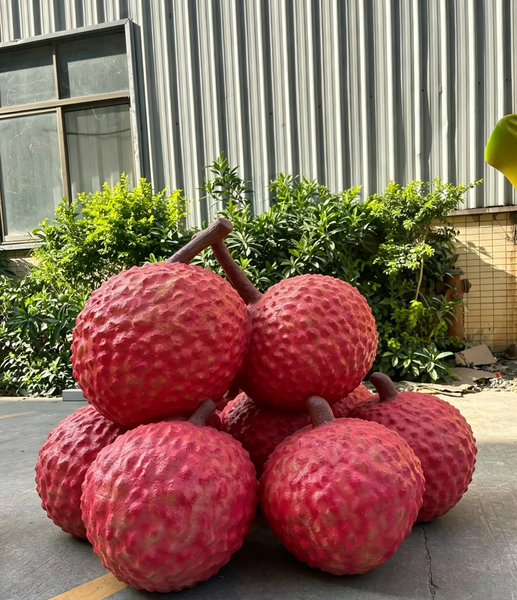 Giant Fiberglass Lychee Sculpture | Outdoor Fruit Landscape Ornament — view 3