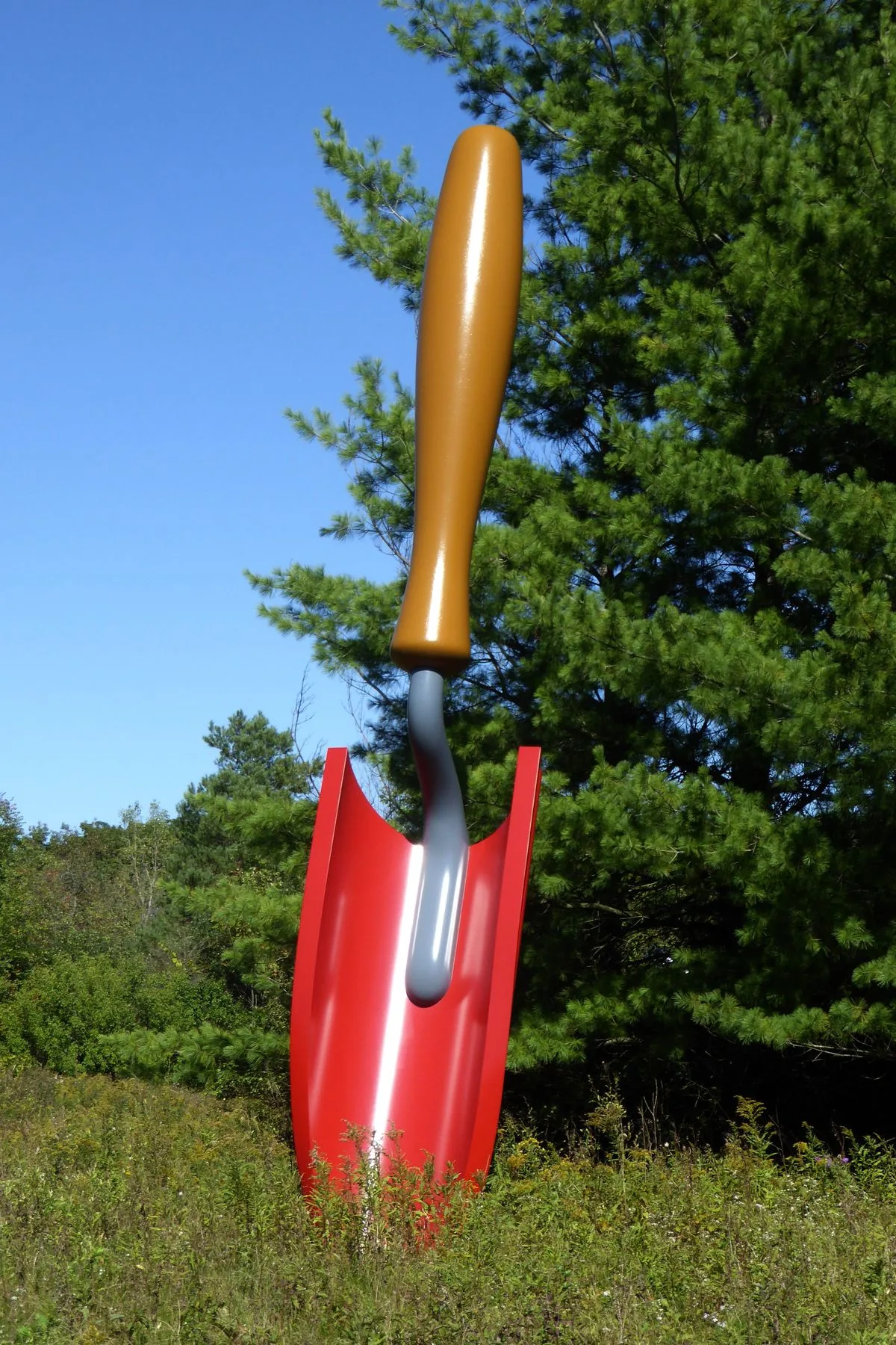 Giant FRP Garden Trowel Sculpture for Park Lawn & Landscape Art Installation