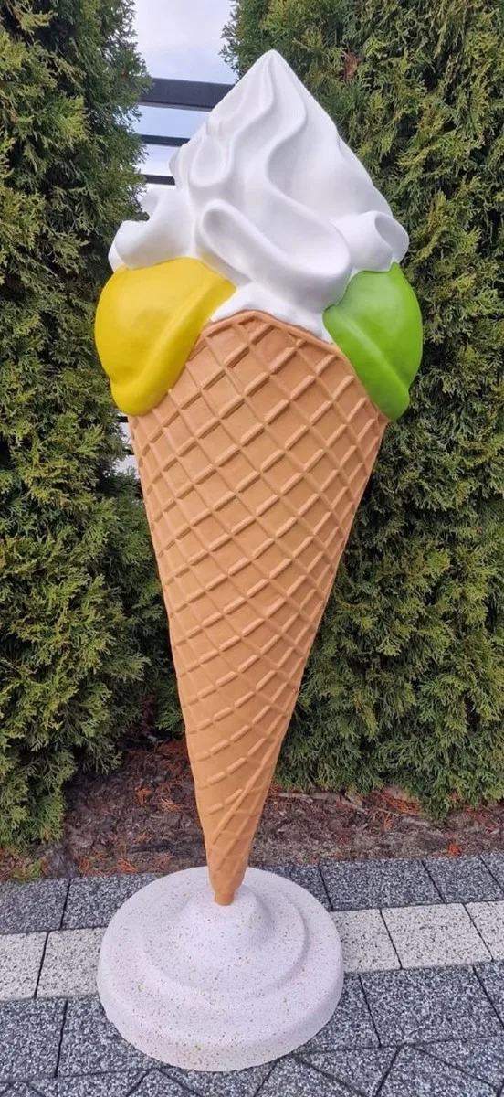 Giant ice cream cone ice cream shop decoration props with fiberglass material on sale — view 3