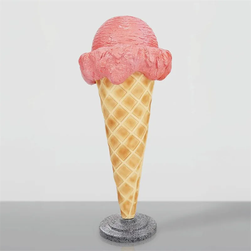 Giant ice cream cone prop kid favorite ice cream shop display fiberglass on sale — view 2