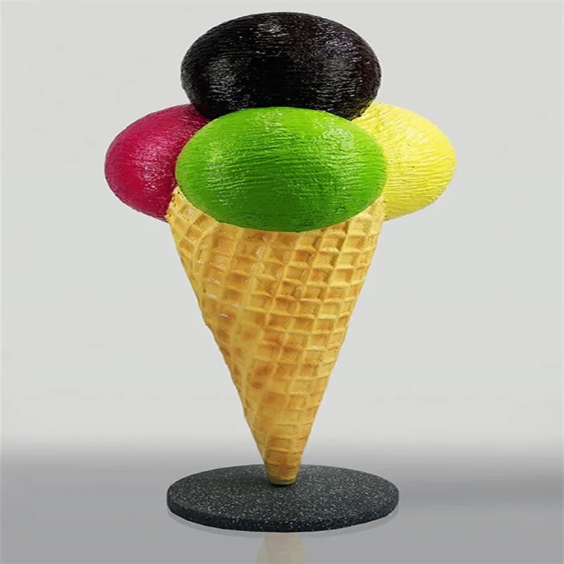 Giant ice cream cone prop kid favorite ice cream shop display fiberglass on sale — view 3