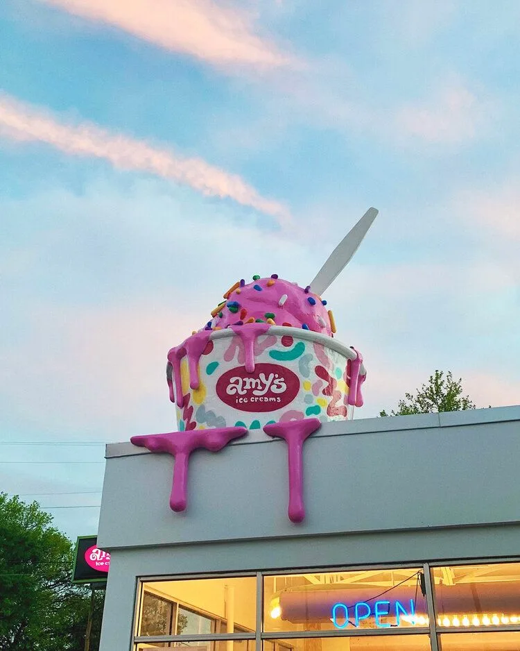 Giant Ice Cream Fiberglass Sculpture for Shopfront & Cafe Decor — view 2