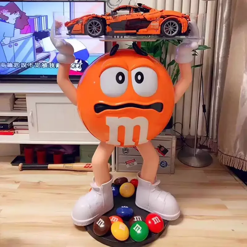 Giant Orange M&M Candy Character Fiberglass Sculpture for sale — view 5