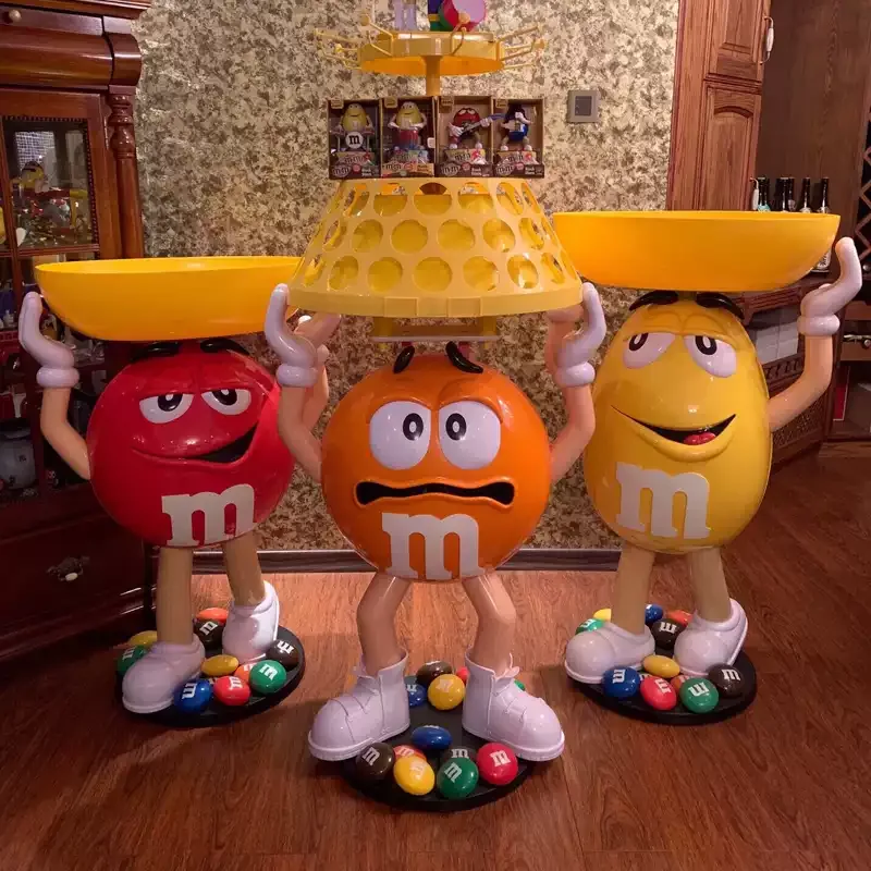 Giant Orange M&M Candy Character Fiberglass Sculpture for sale — product detail 3
