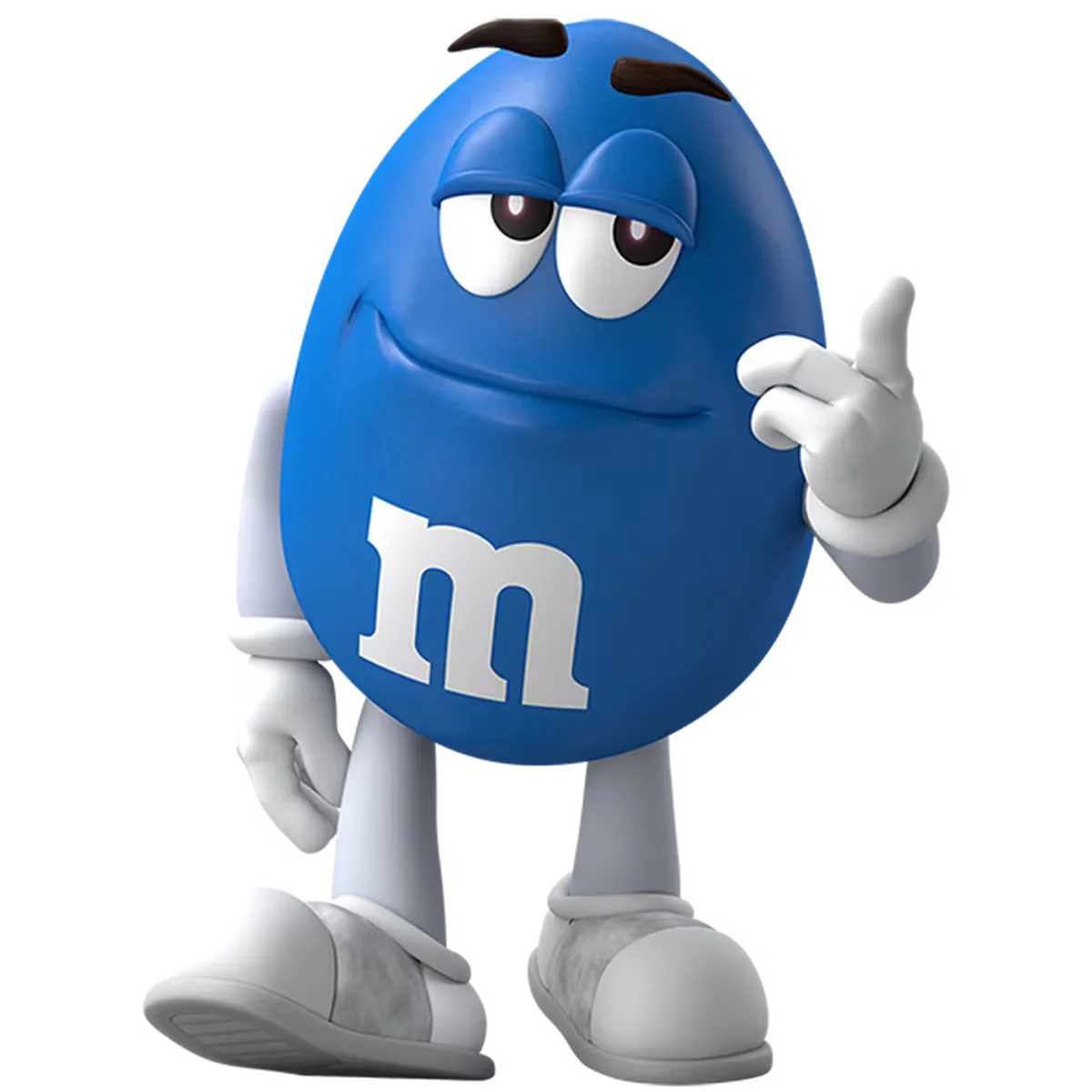 Giant Ornaments Blue M&M Fiberglass Cartoon Statue For Retail Shop Decoration — product detail 1
