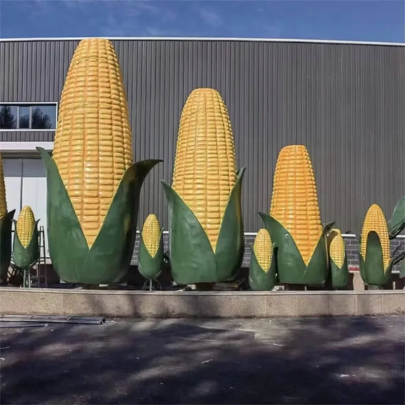 Giant Simulated Corn Fiberglass Sculpture | Outdoor Farm / Agribusiness Landmark, Produce Shop Traffic Booster — view 4