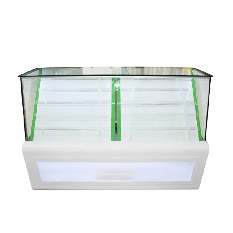 Glass mobile phone display showcase design retail phone shop display cabinet — view 3