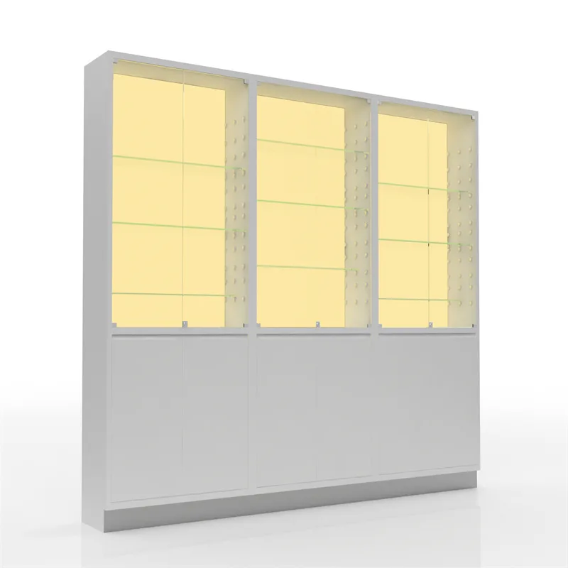 Glass wall display cabinet bakery shop display showcase for sale — view 3