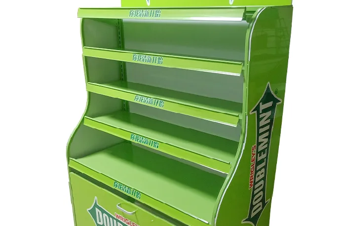 Green retail display racks unique display racks for sale in supermarket — view 2