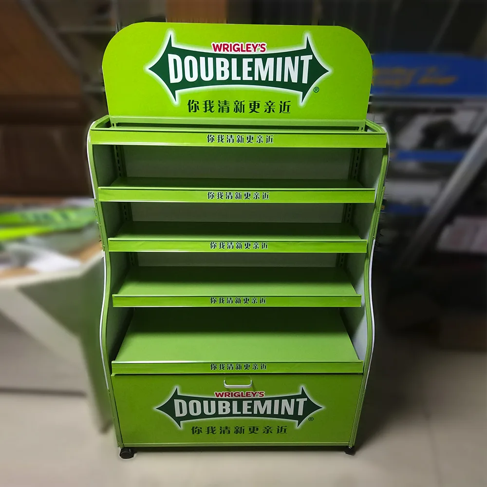 Green retail display racks unique display racks for sale in supermarket — view 3