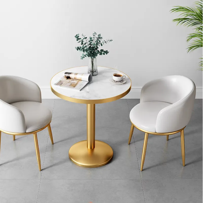 Hair salon reception table and chair & coffee shop dedicated small dining table — view 2