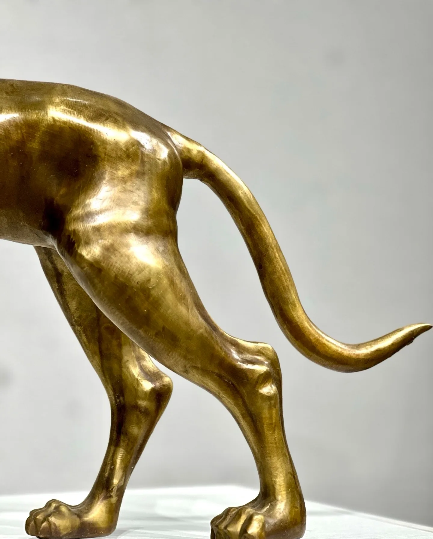 Handcrafted Bronze Dog Sculpture: A Signature Art Piece by Unique Furniture — view 5