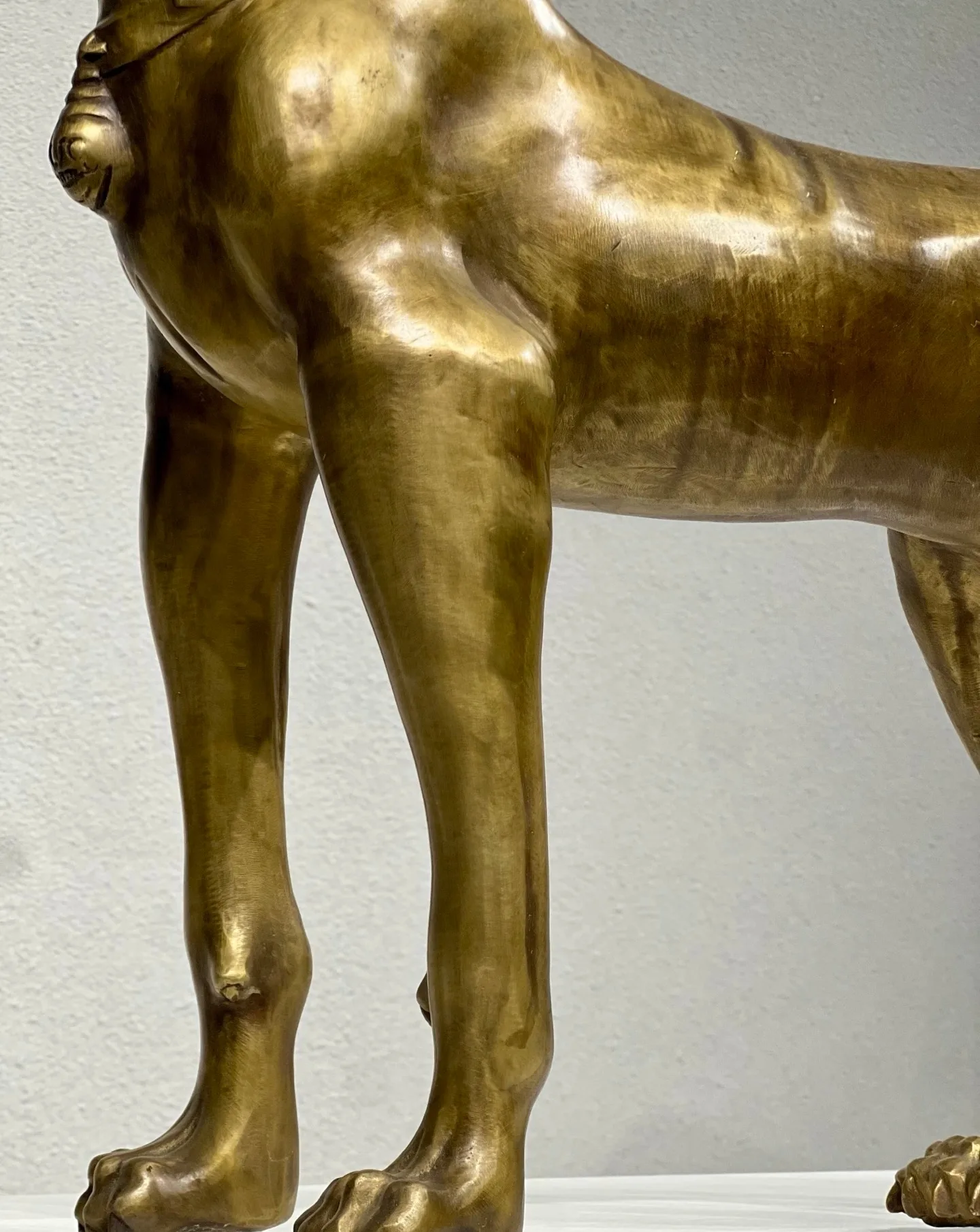 Handcrafted Bronze Dog Sculpture: A Signature Art Piece by Unique Furniture — view 4