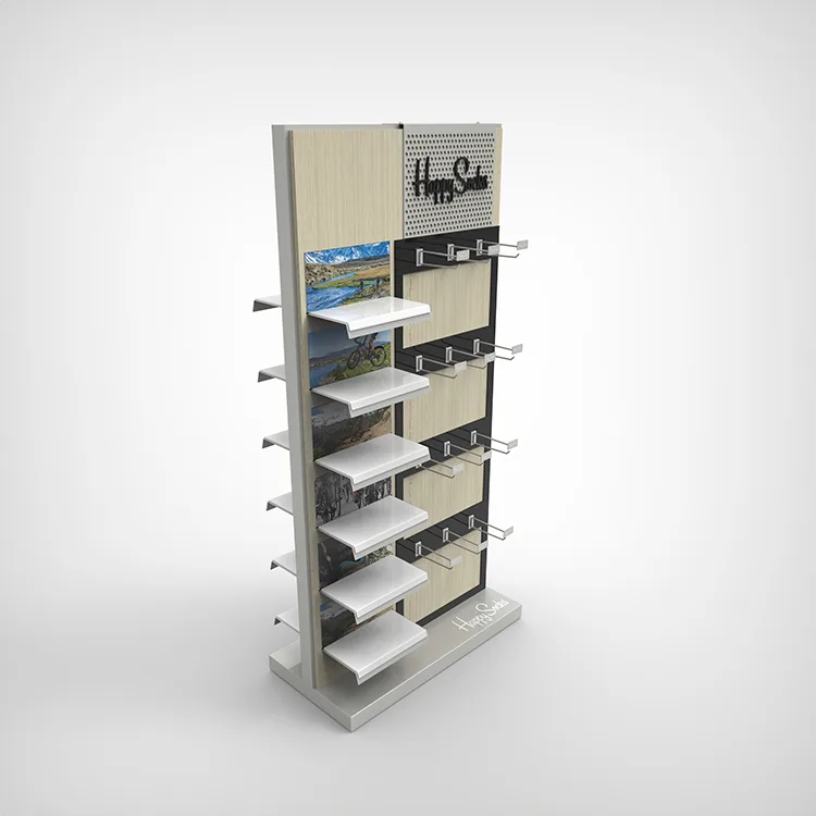 Happy Socks 2-Way Floor Display Stand Metal Sock Display Racks For Retail Shop & Kiosks — view 3