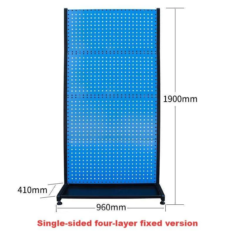 Hardware Store Tool Display Rack Pegboard Stand with Hooks & Bins — view 5