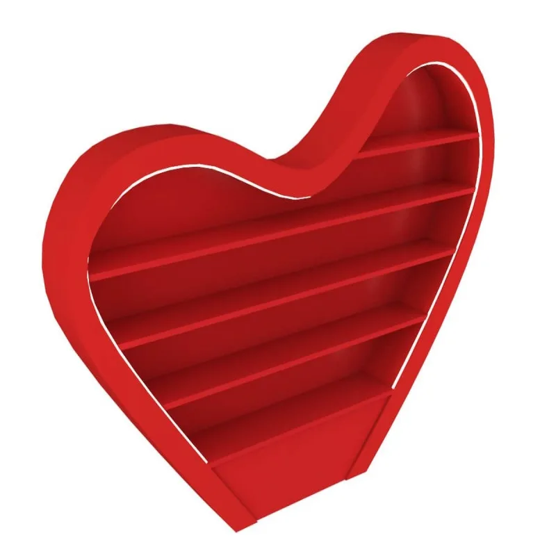 Heart shaped candy display cabinet Candy store furniture for sale — view 3