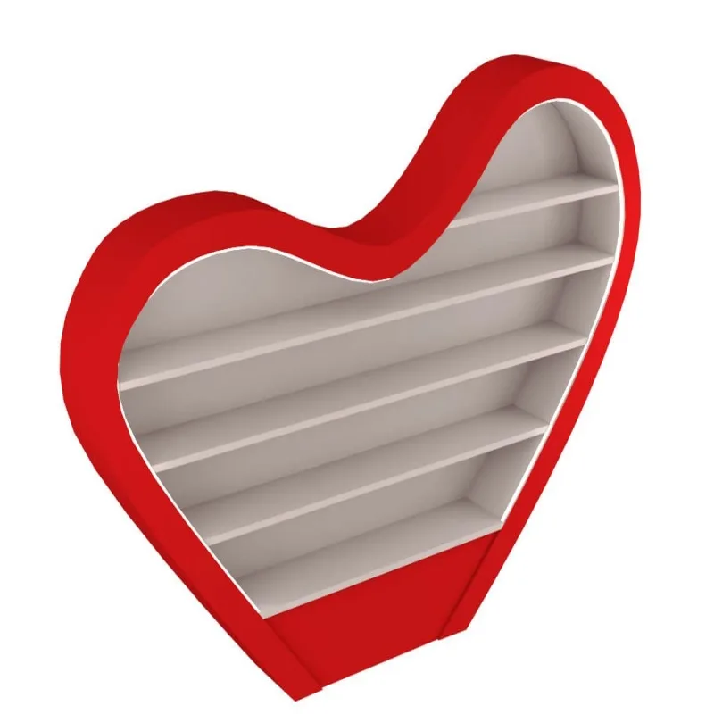 Heart shaped candy display cabinet Candy store furniture for sale — view 2
