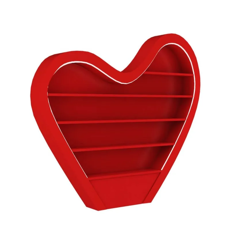 Heart shaped candy display cabinet Candy store furniture for sale — view 4